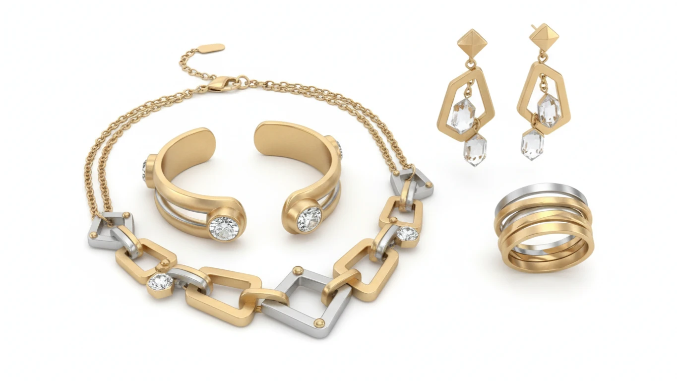 Conjunto de Bijuterias Modernas