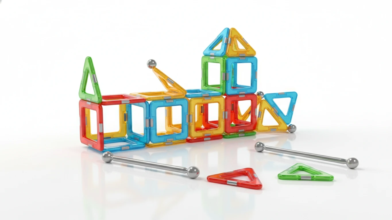 Conjunto de Blocos Magnéticos de Construção