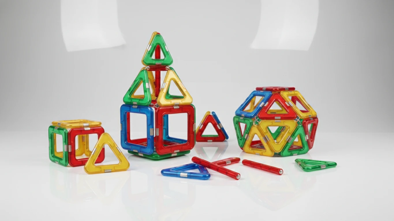 Conjunto de Blocos de Construção Magnéticos