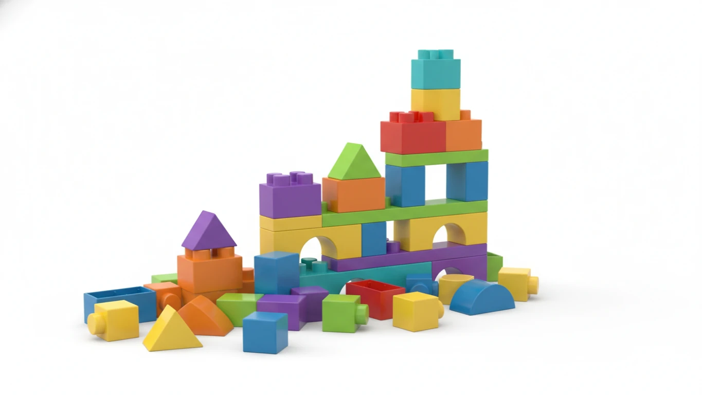 Conjunto de Blocos de Montar Criativos