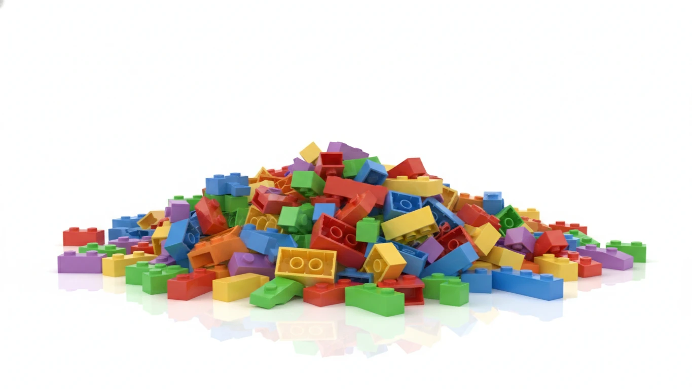 Conjunto de Construção de Peças Interligadas