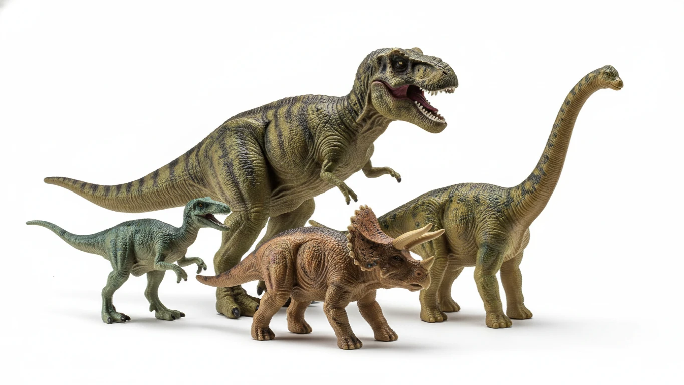Conjunto de Dinossauros de Brinquedo Realistas