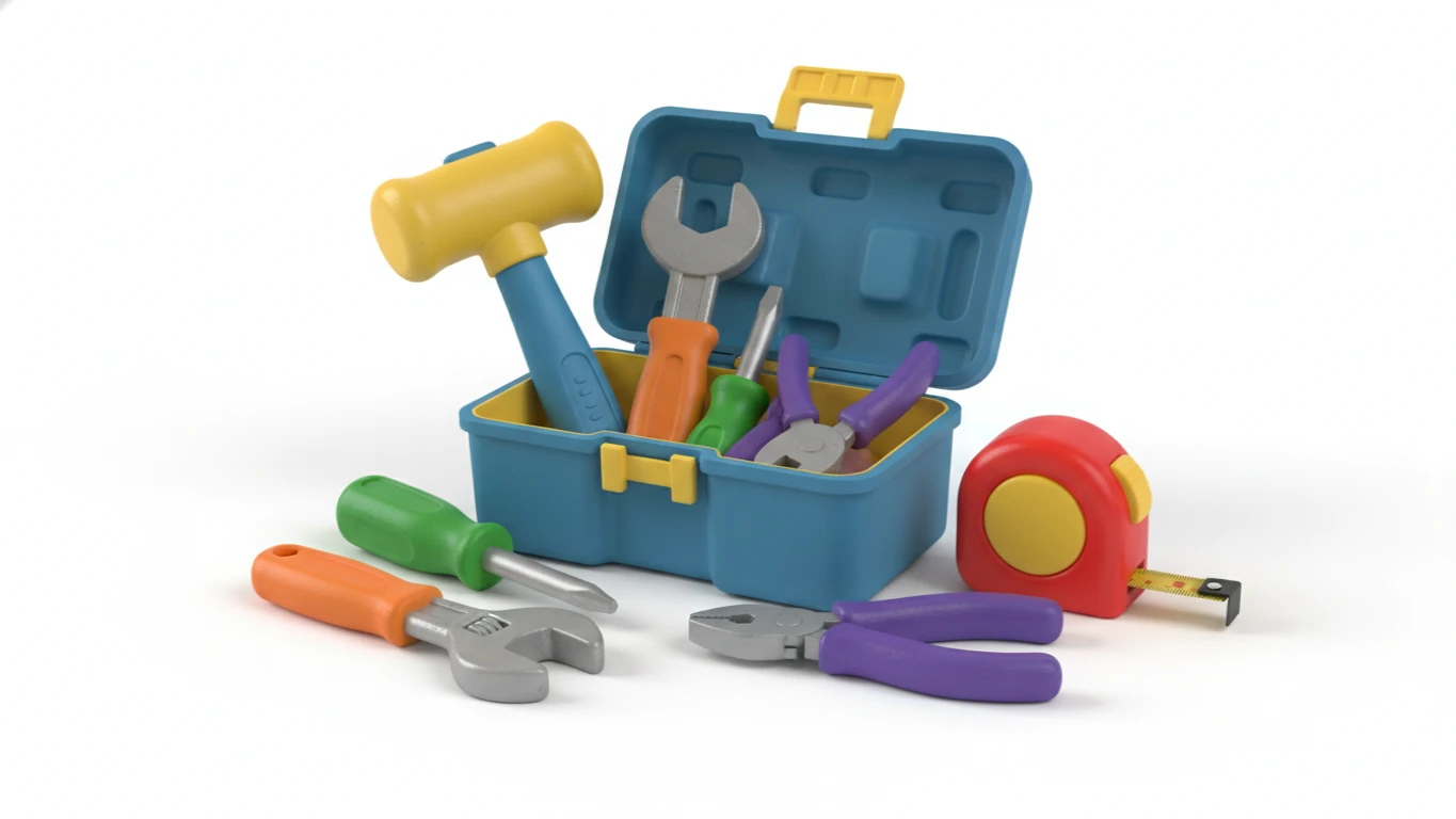 Conjunto de Ferramentas Infantis Realistas