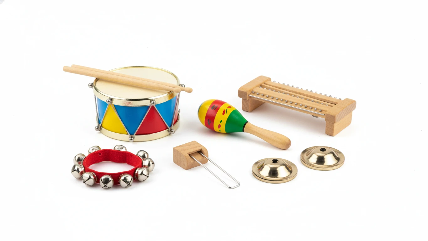 Conjunto de Instrumentos de Percussão Infantil