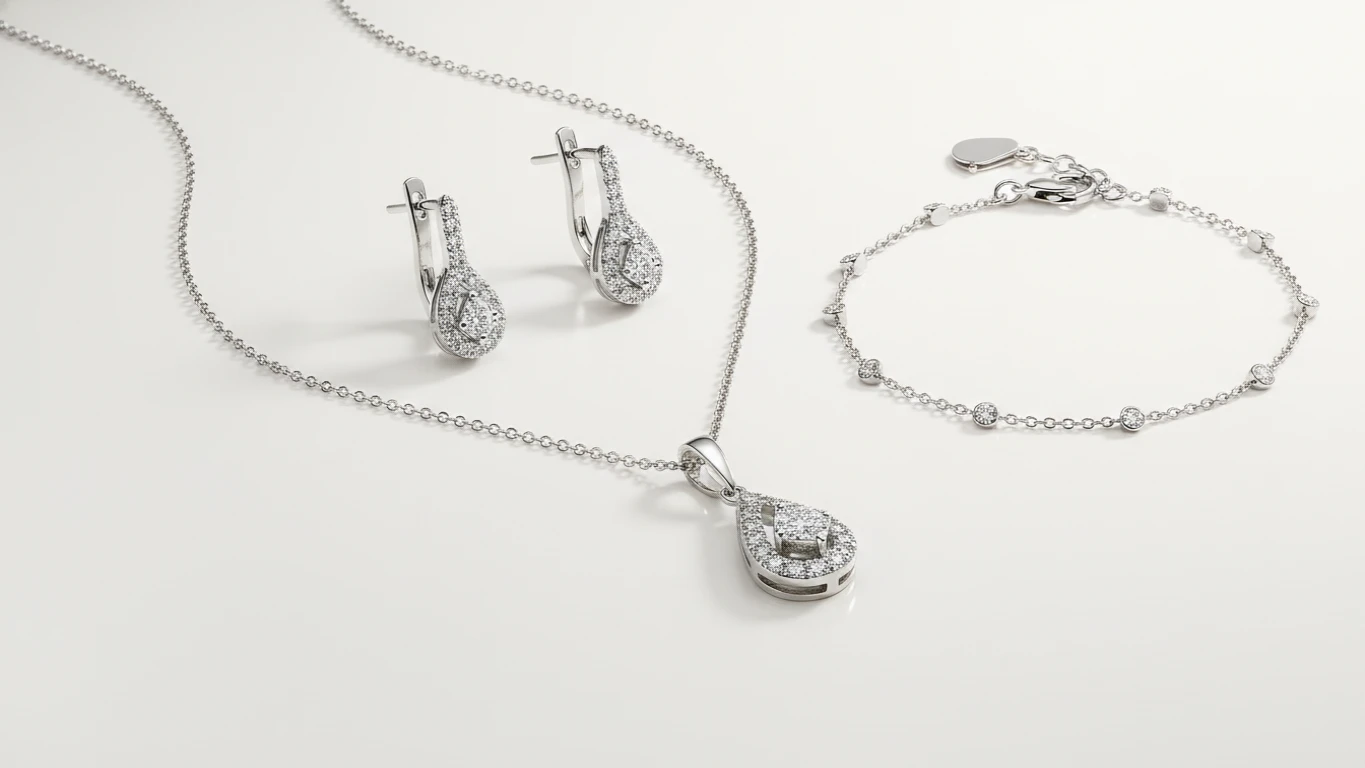 Conjunto de Joias Clássicas e Delicadas