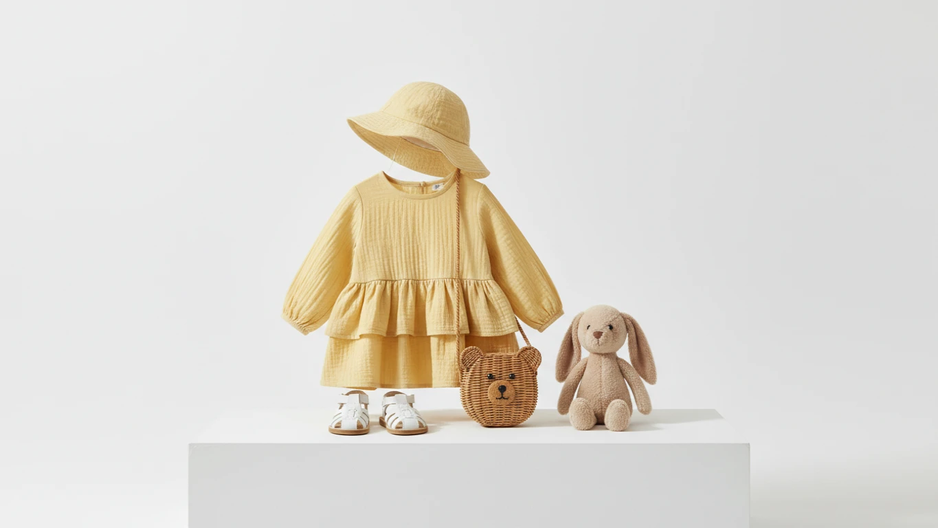 Conjunto de Moda e Acessórios Infantis