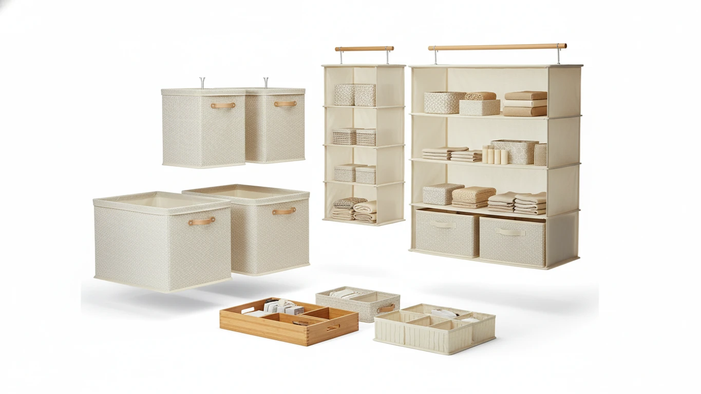 Conjunto de Organizadores Elegantes para Armários