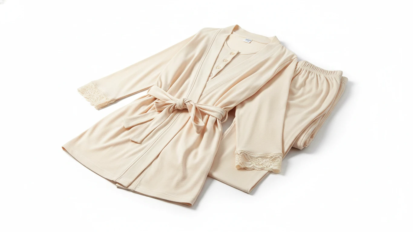 Conjunto de Pijamas e Roupões de Maternidade Confortáveis