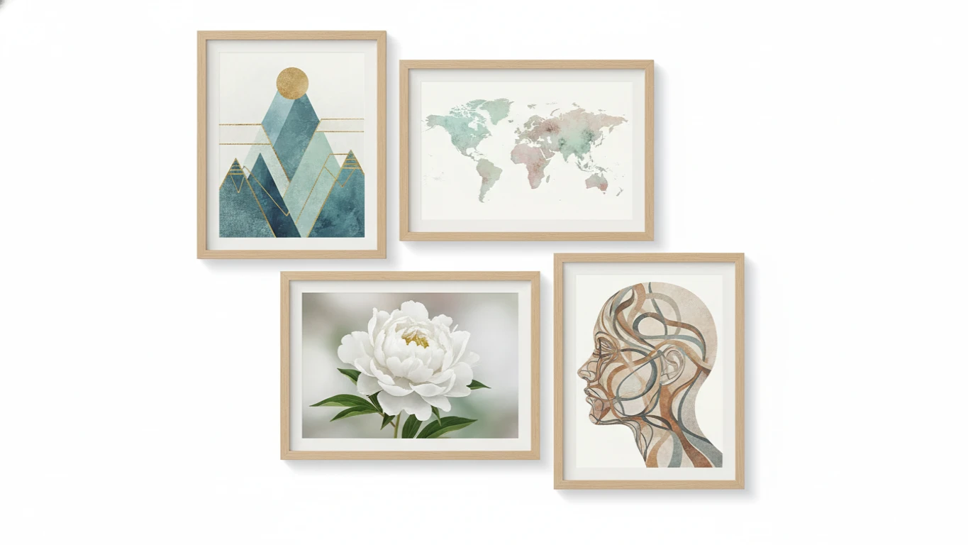 Conjunto de Quadros Decorativos Personalizados