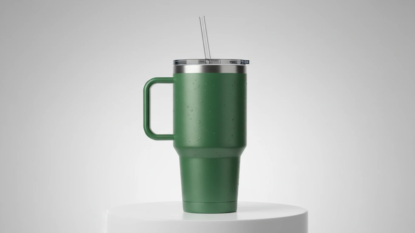 Copo Térmico com Canudo (Estilo Stanley)