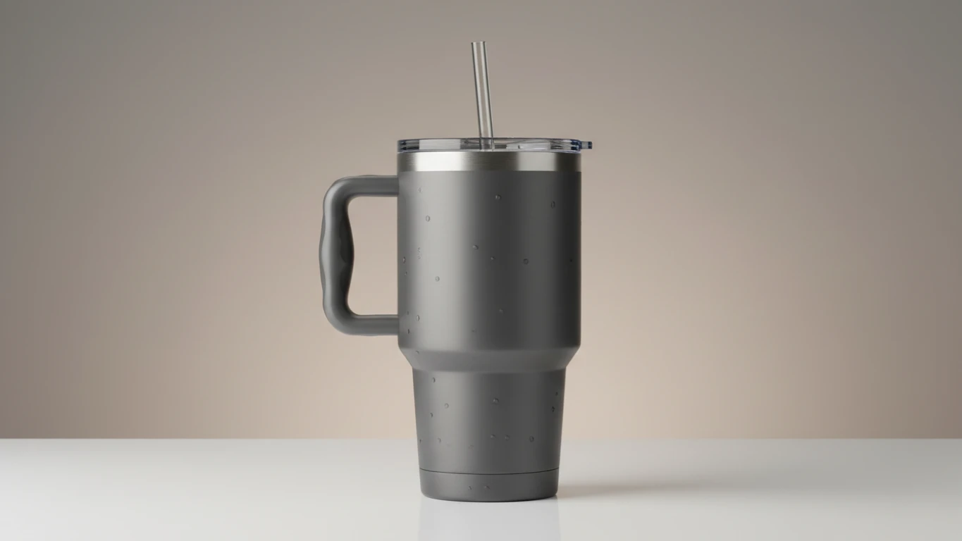 Copo Térmico com Canudo e Alça