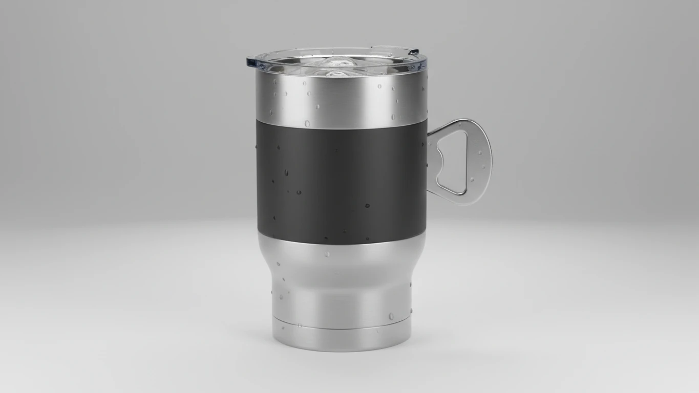 Copo de Cerveja Térmico com Abridor