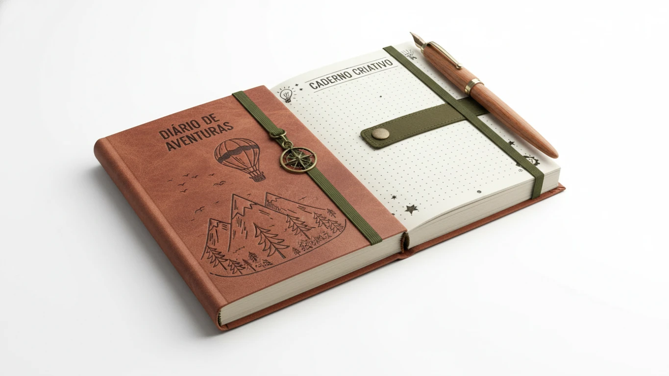 Diário de Aventuras ou Caderno Criativo