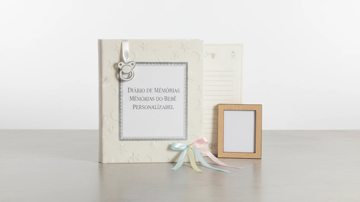 Diário de Memórias do Bebê Personalizável