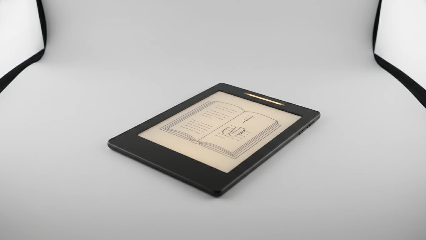 E-Reader com Iluminação Embutida