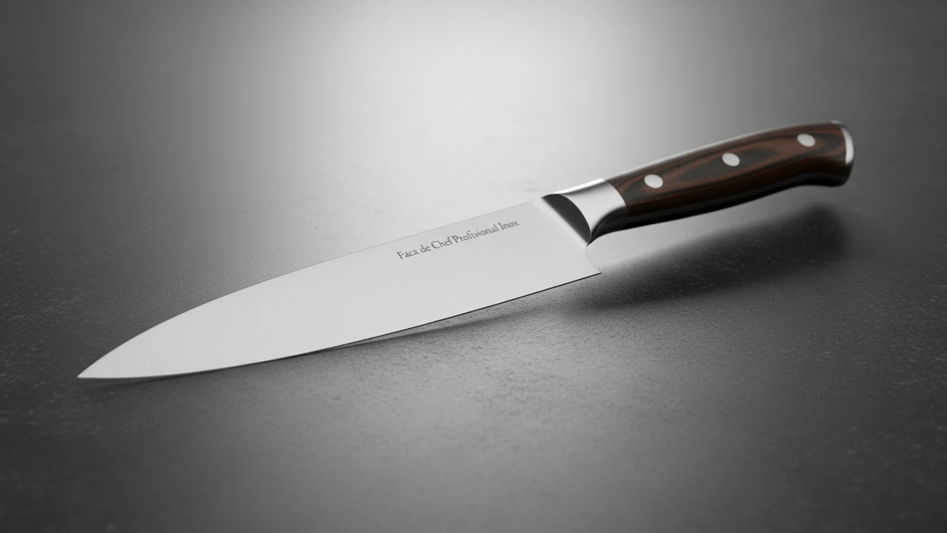 Faca de Chef Profissional Inox
