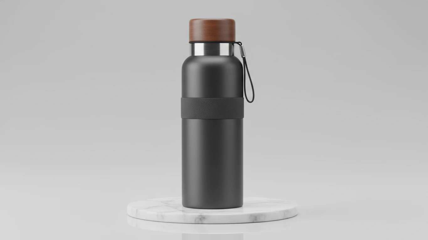 Garrafa de Água Reutilizável Térmica de Design Moderno