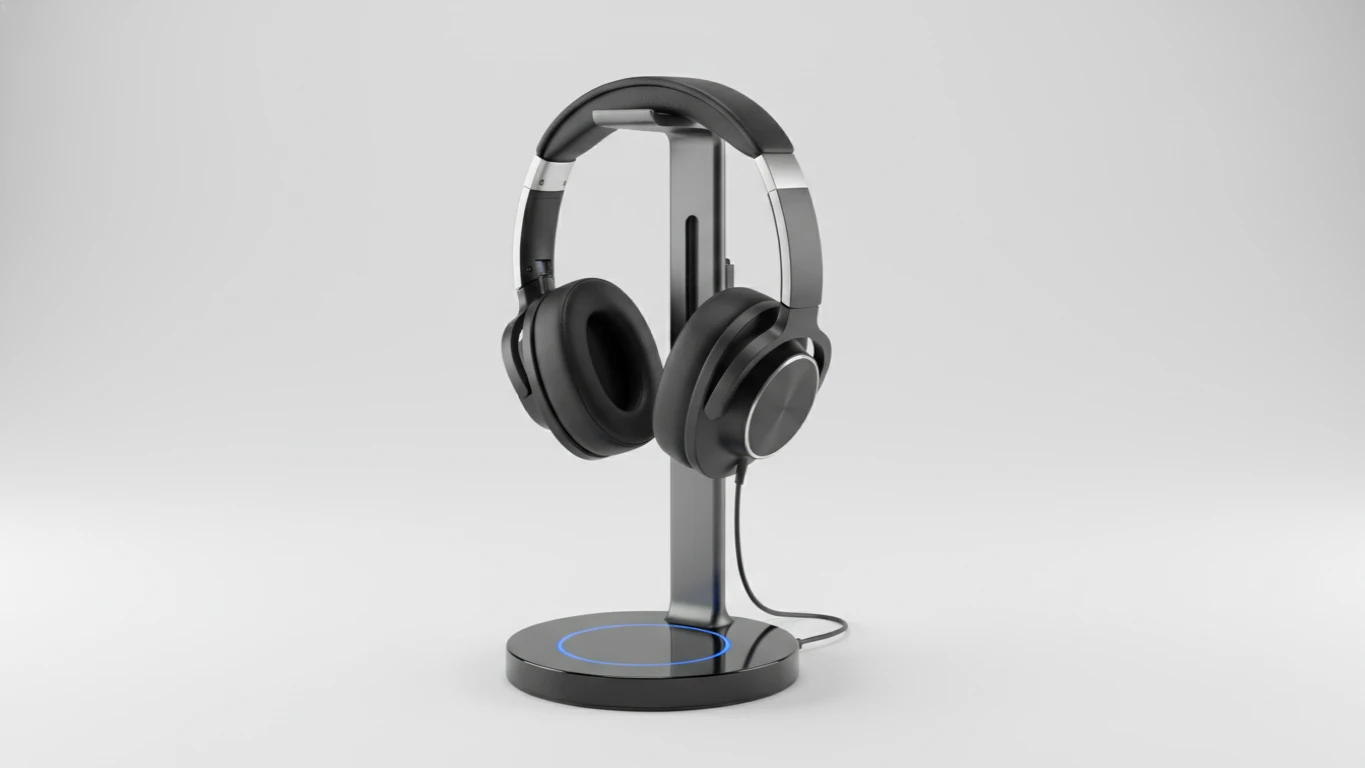 Headphone Stand com Carregador