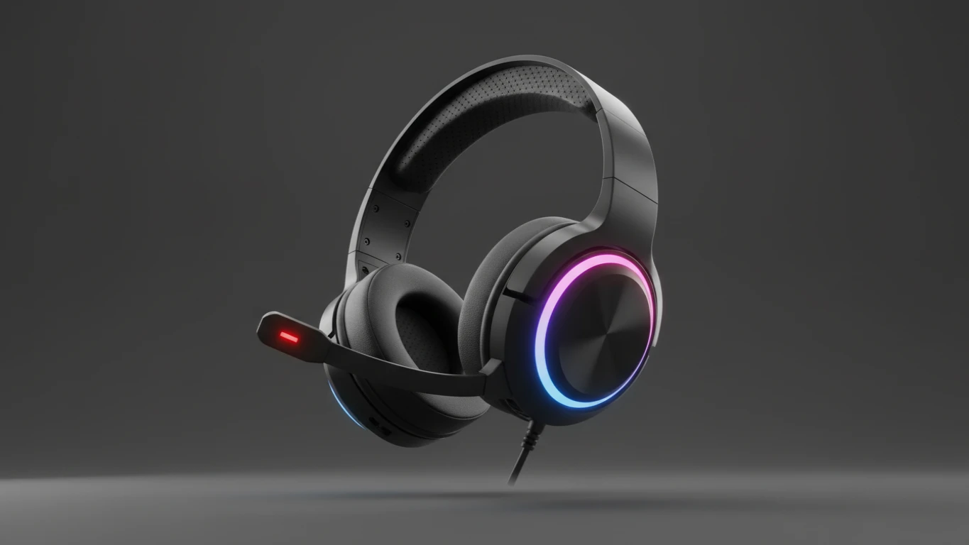 Headset Gamer RGB com Microfone