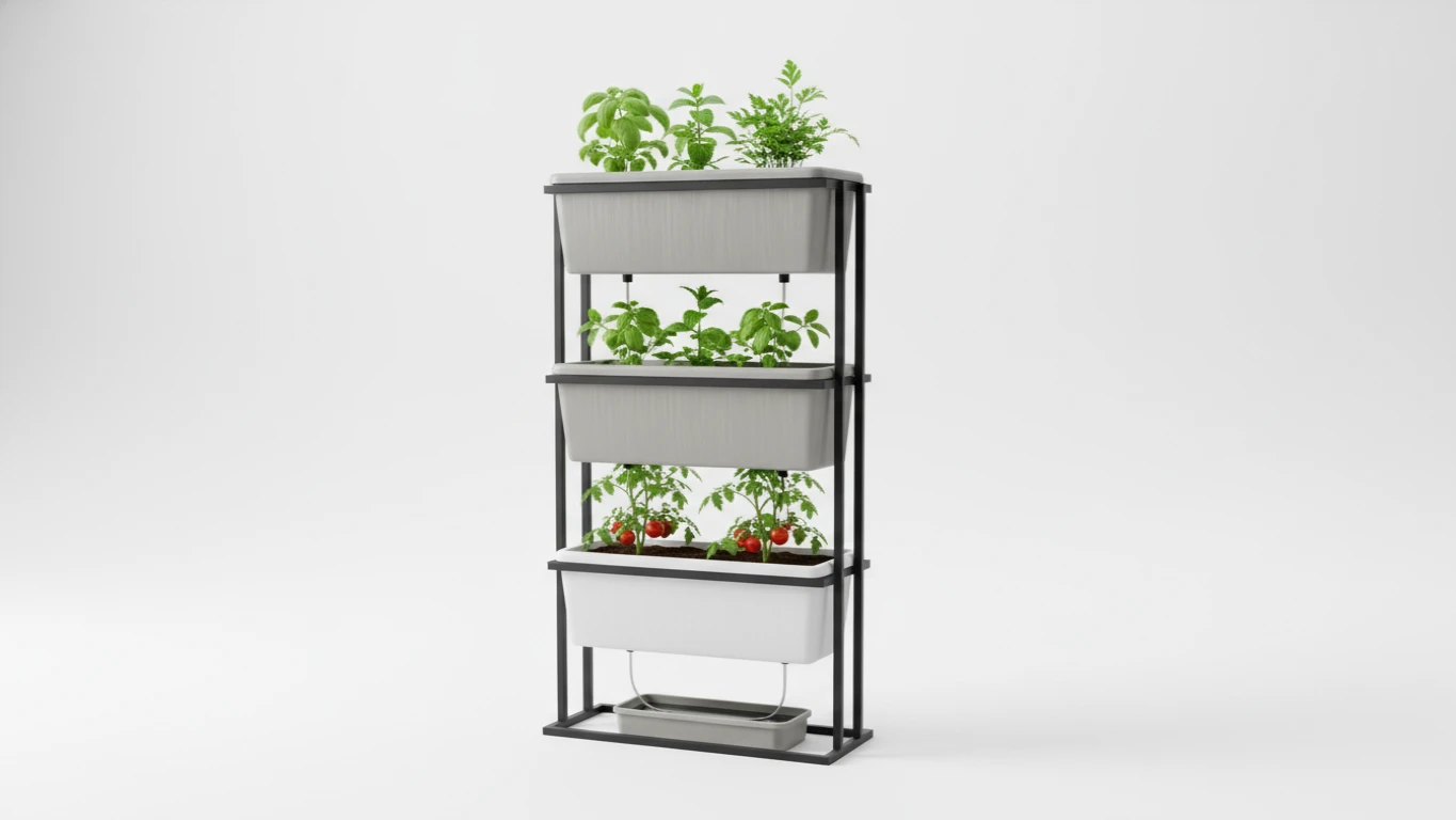 Jardim Vertical Pequeno ou Kit Horta Doméstica Autoirrigável