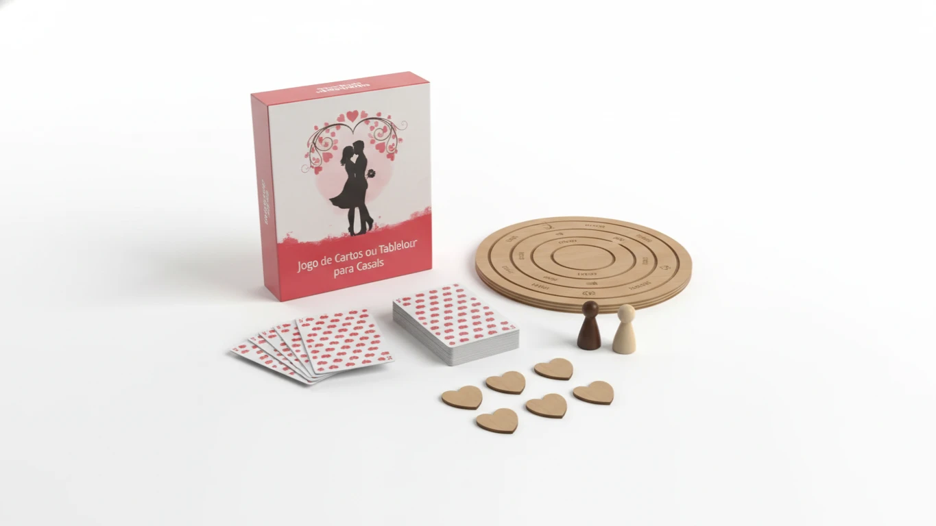 Jogo de Cartas ou Tabuleiro para Casais