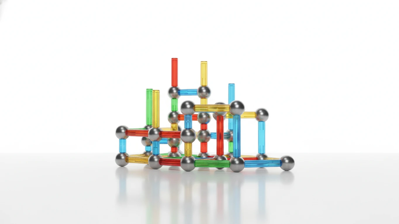 Jogo de Construção Magnético