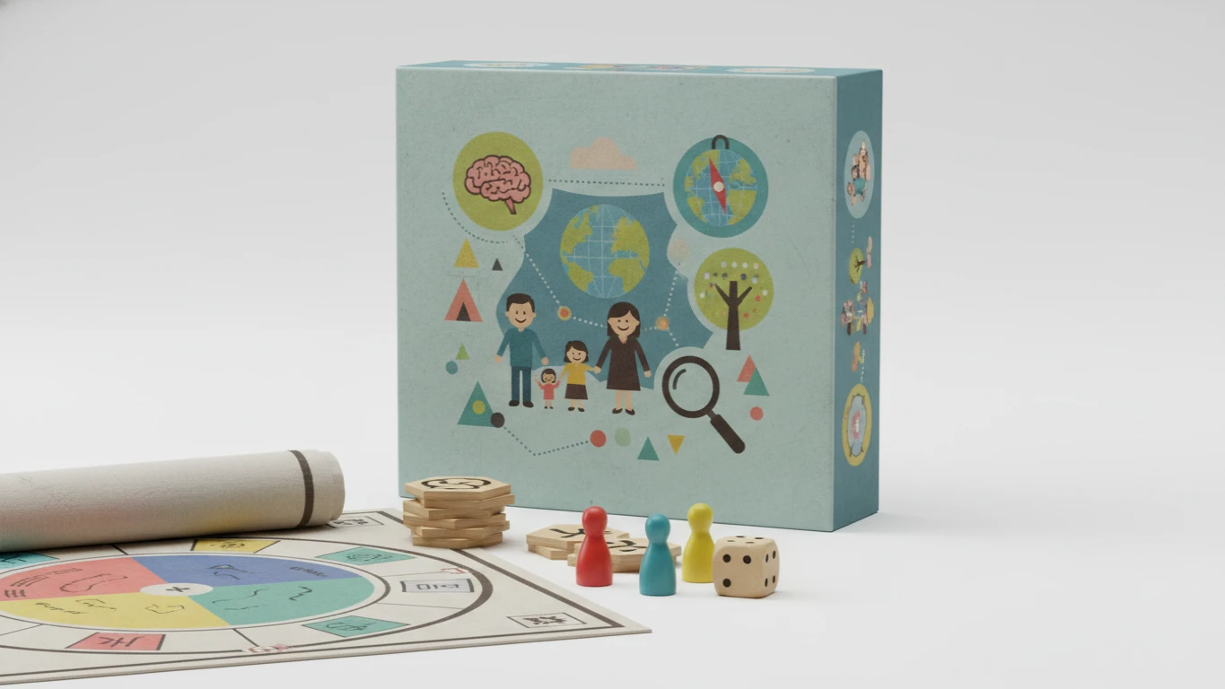 Jogo de Tabuleiro Educativo Familiar