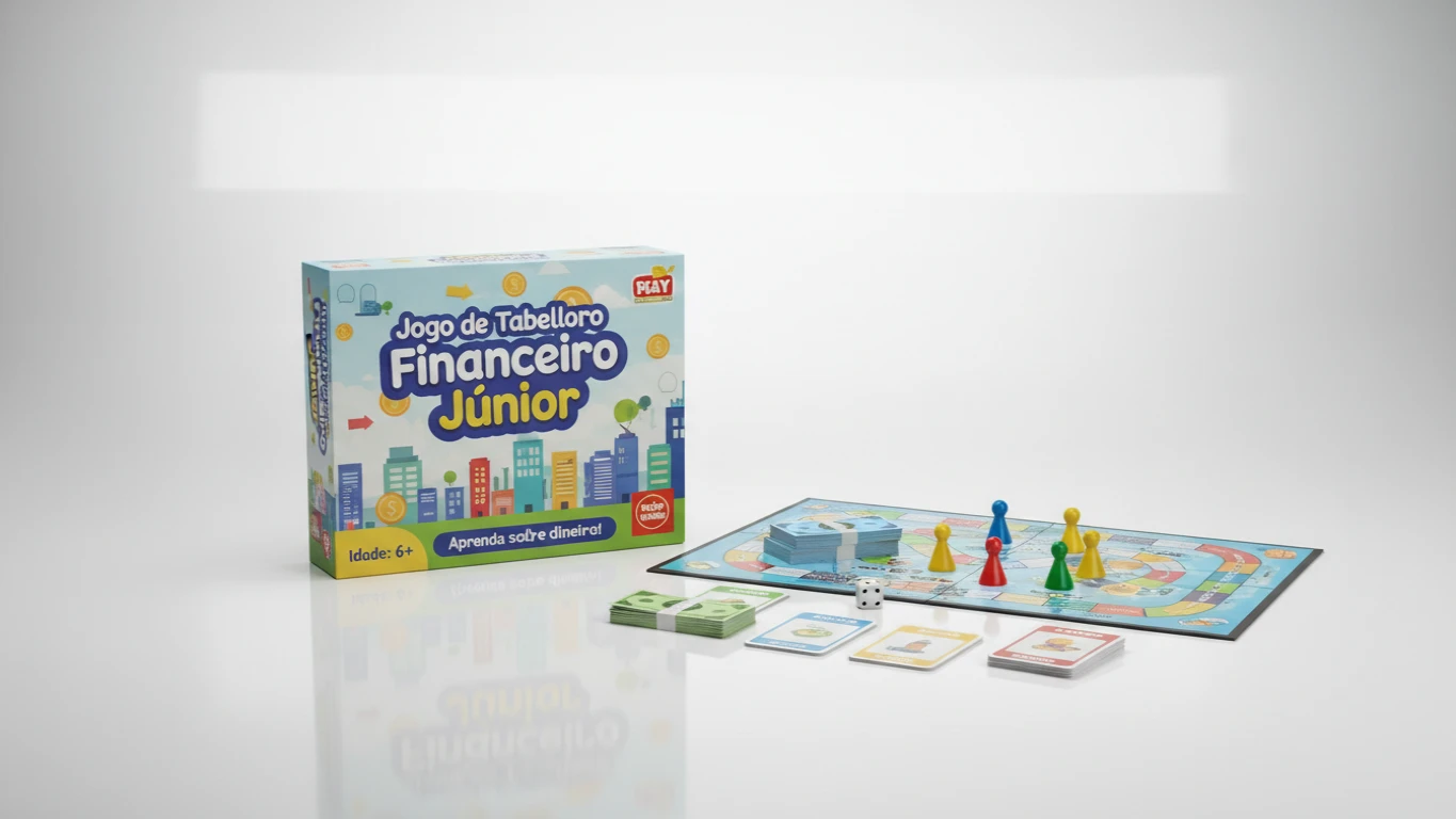 Jogo de Tabuleiro Financeiro Júnior