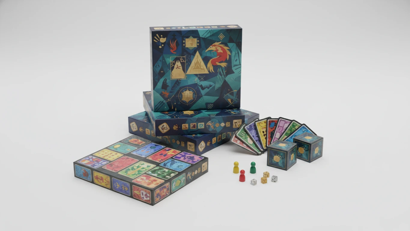 Jogo de Tabuleiro Moderno ou de Cartas Divertido