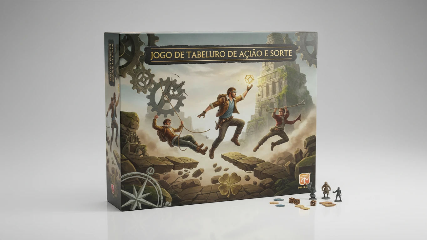 Jogo de Tabuleiro de Ação e Sorte