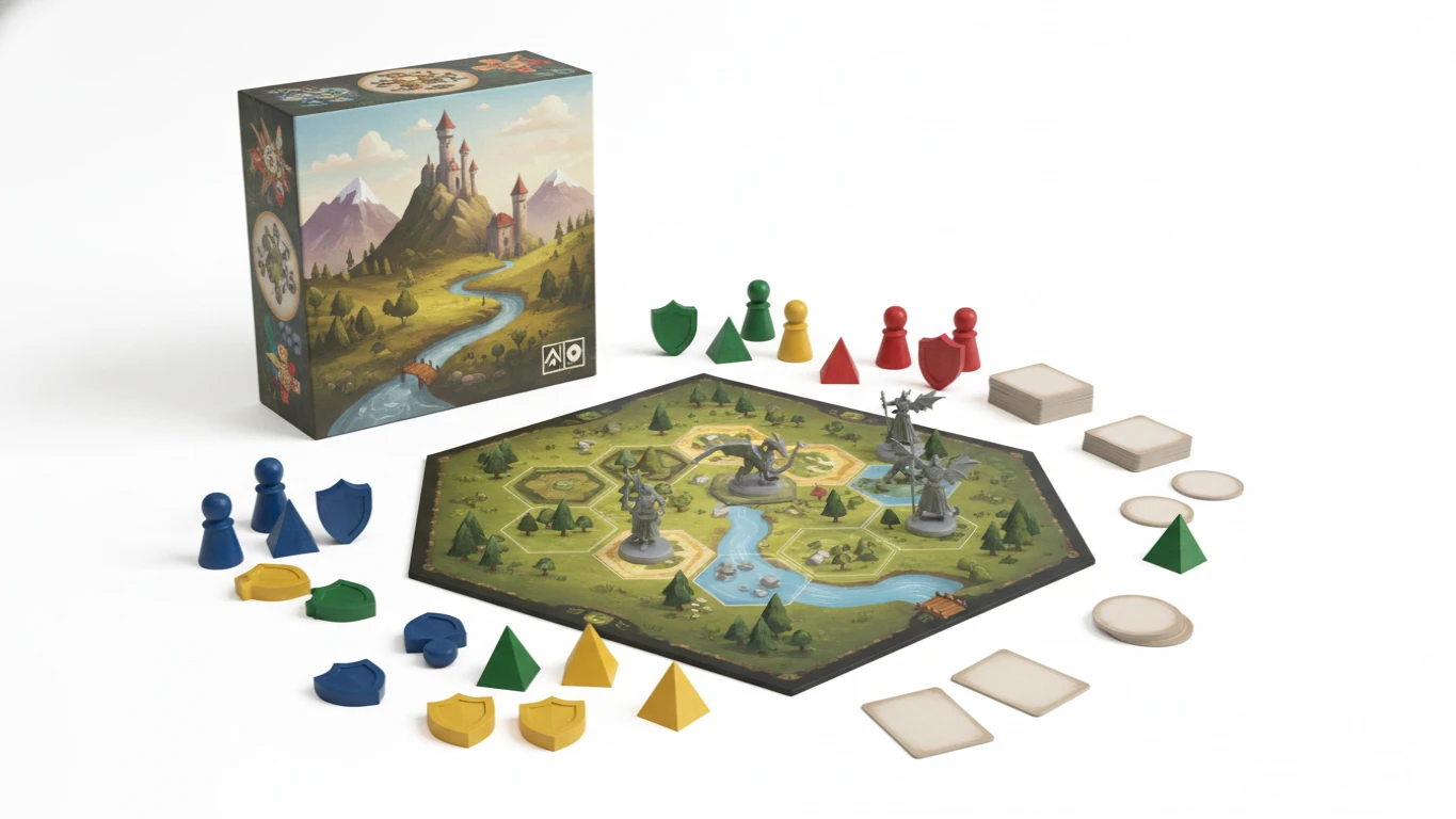 Jogo de Tabuleiro de Estratégia Familiar