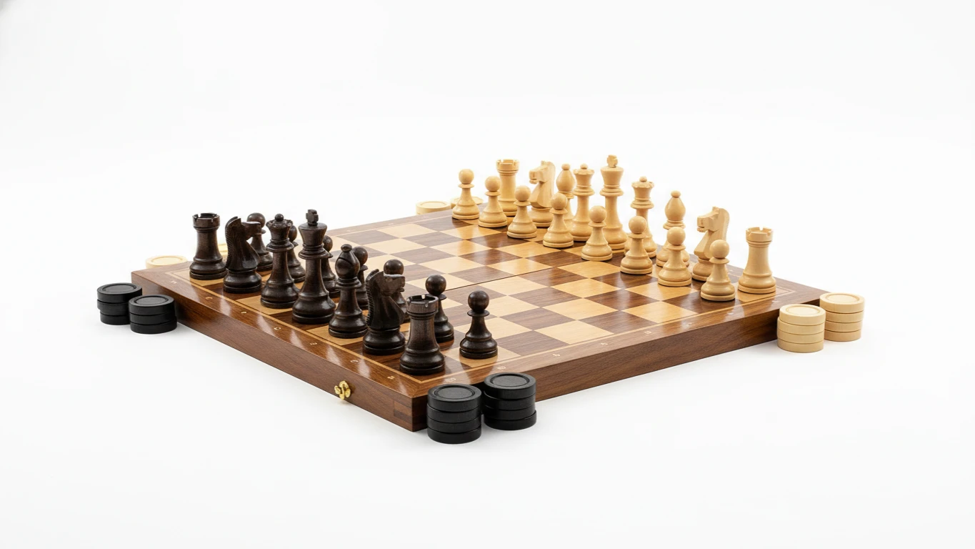 Jogo de Xadrez ou Dama Clássico