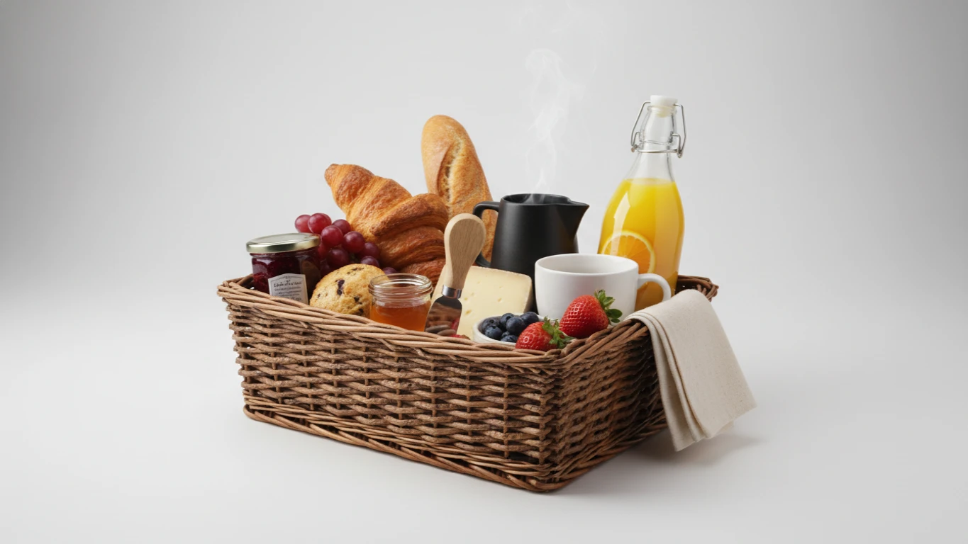 Kit Cesta de Café da Manhã Gourmet