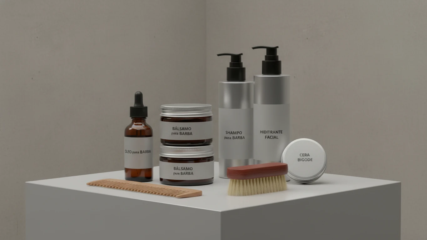 Kit Completo de Cuidados Masculinos (Barba e Pele)