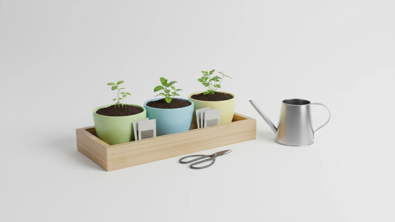 Kit Cultivo de Temperos ou Mini Horta