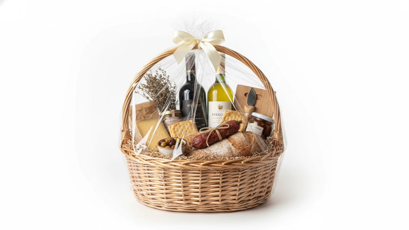 Kit Experiência Cesta Gourmet com Vinhos Selecionados