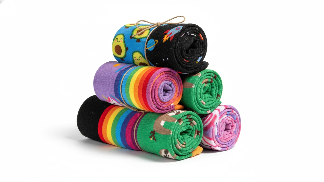 Kit Meias Divertidas de Algodão Premium