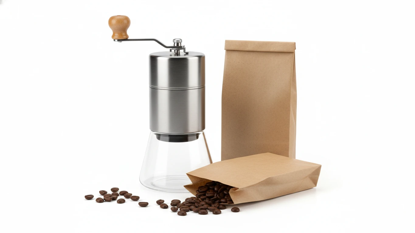 Kit Moedor de Café Manual e Cafés Especiais