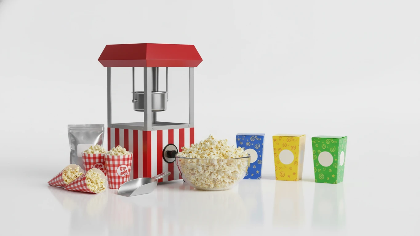 Kit Pipoca Divertido para Noites de Cinema