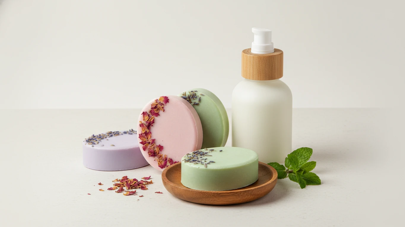 Kit Sabonetes Artesanais e Hidratante Corporal