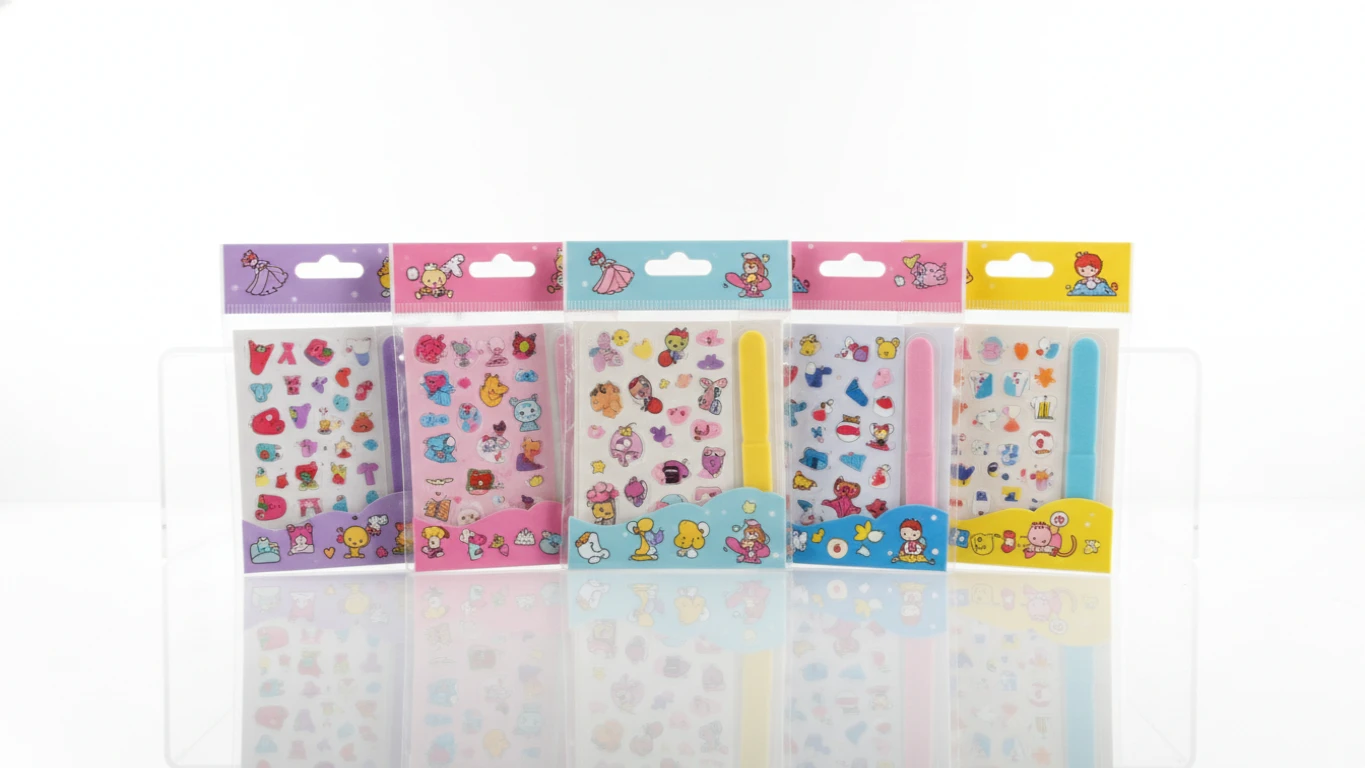 Kit de Adesivos de Unha Infantis