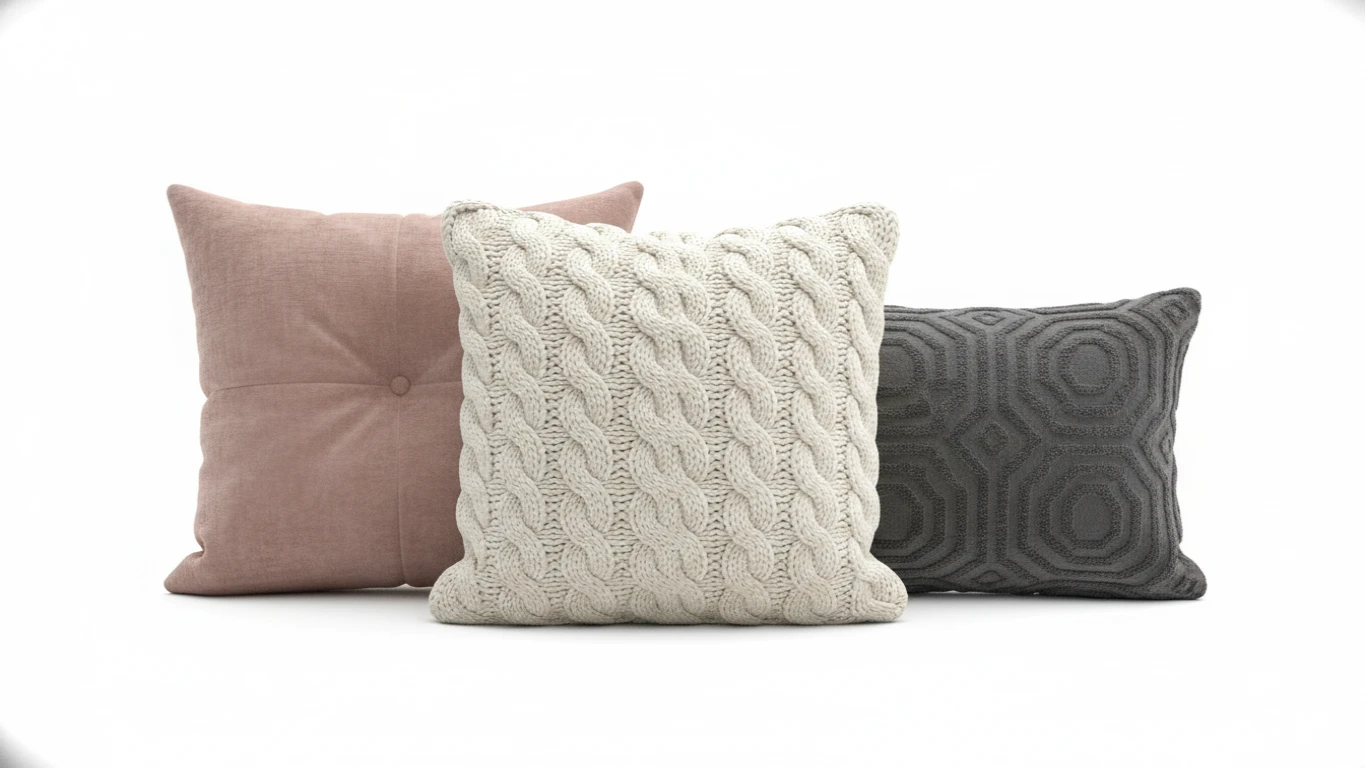 Kit de Almofadas Decorativas com Texturas