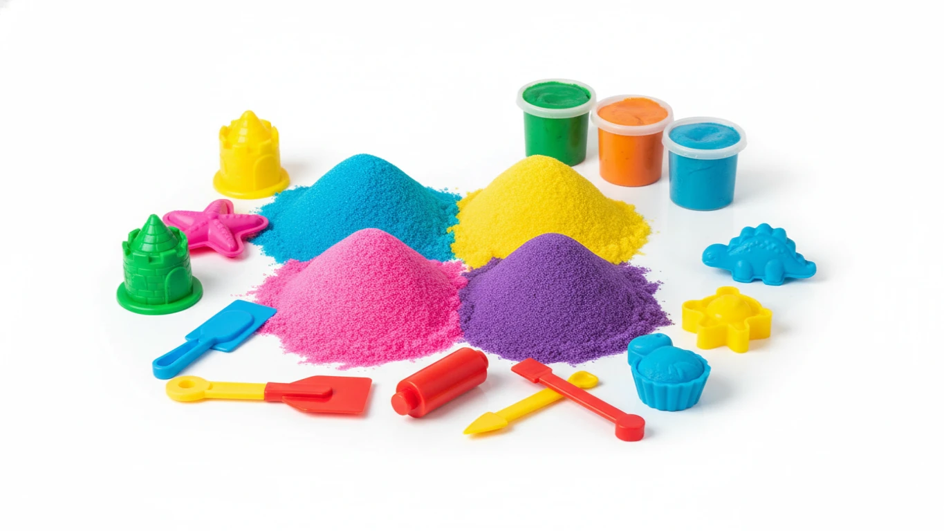 Kit de Areia Mágica ou Massinha de Modelar