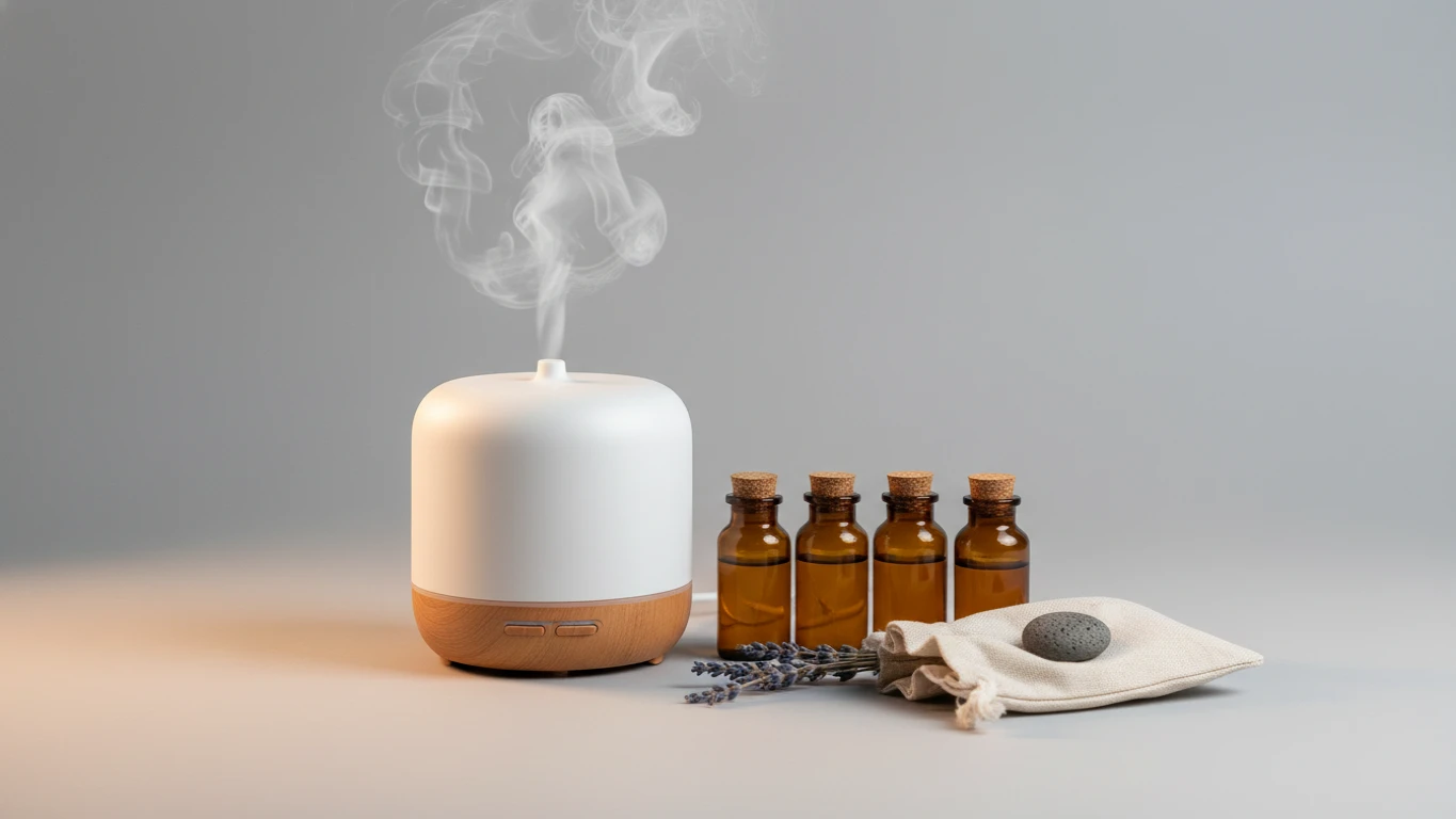 Kit de Aromaterapia e Difusor Elétrico