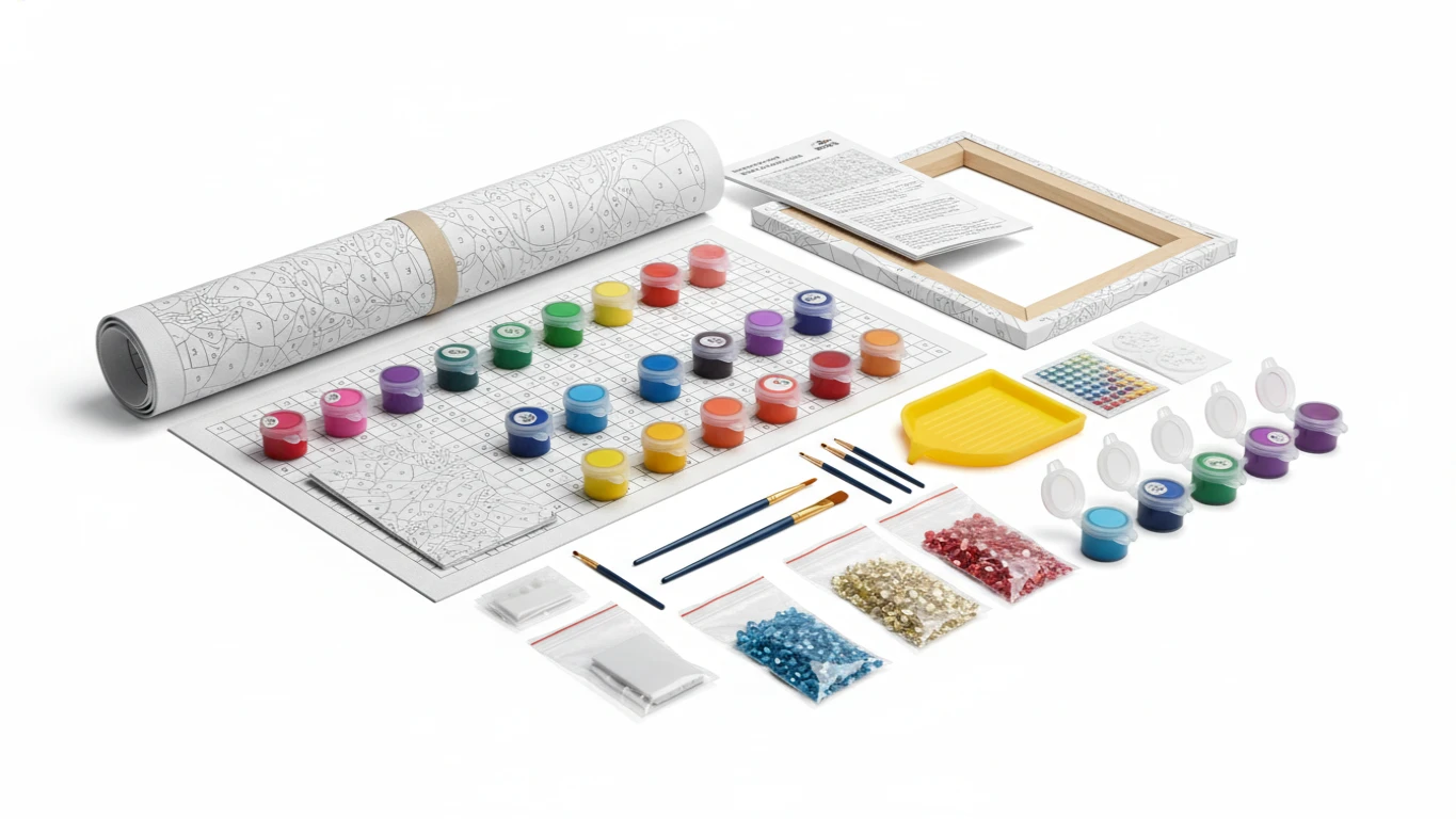 Kit de Artesanato (Pintura por Números ou Diamond Painting)