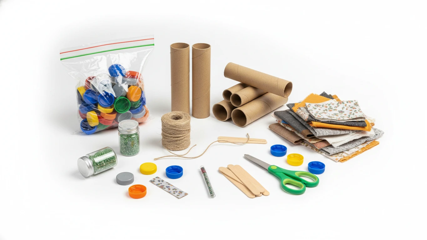 Kit de Artesanato com Material Reciclável