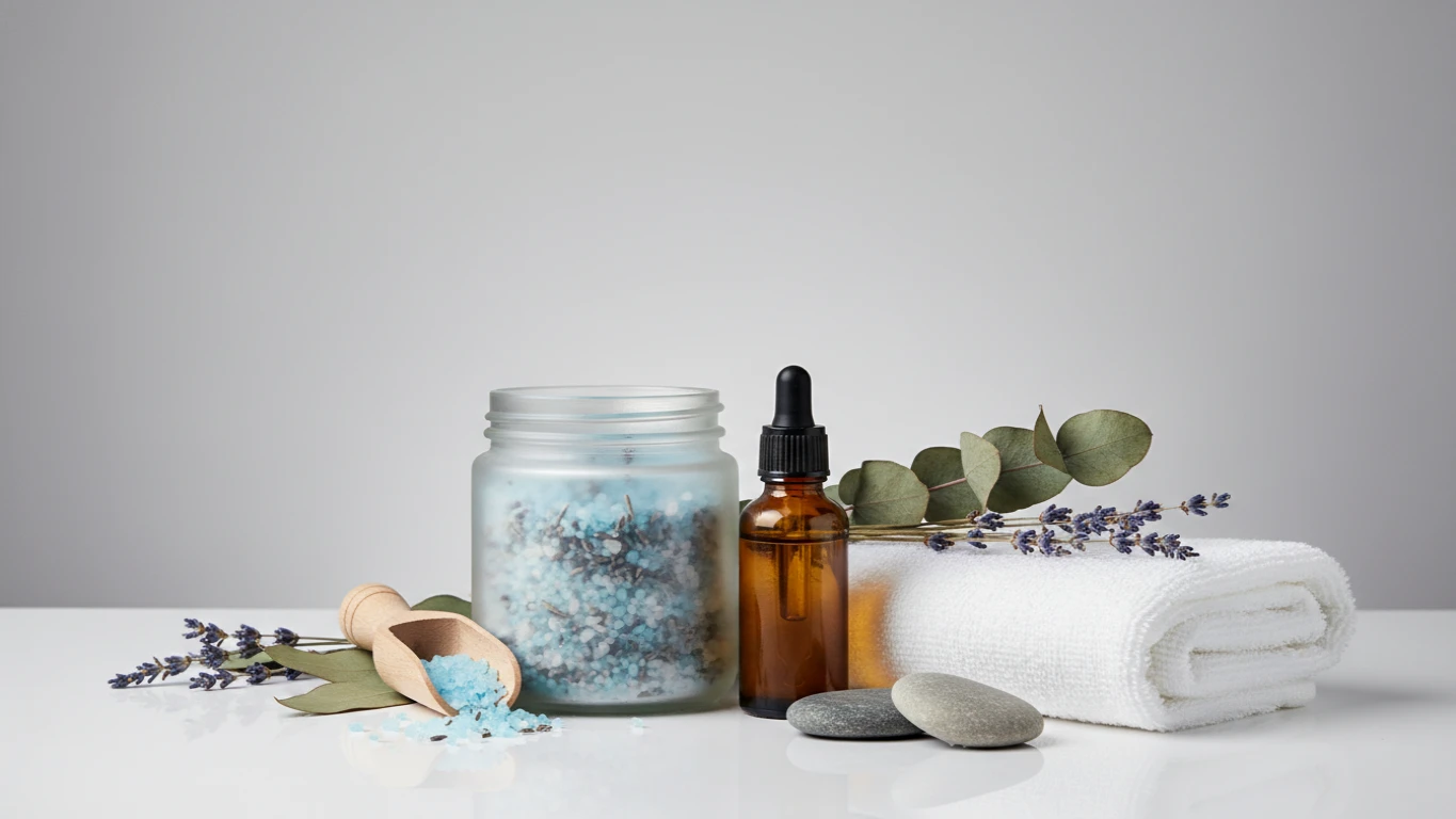 Kit de Banho Relaxante com Sais e Óleos