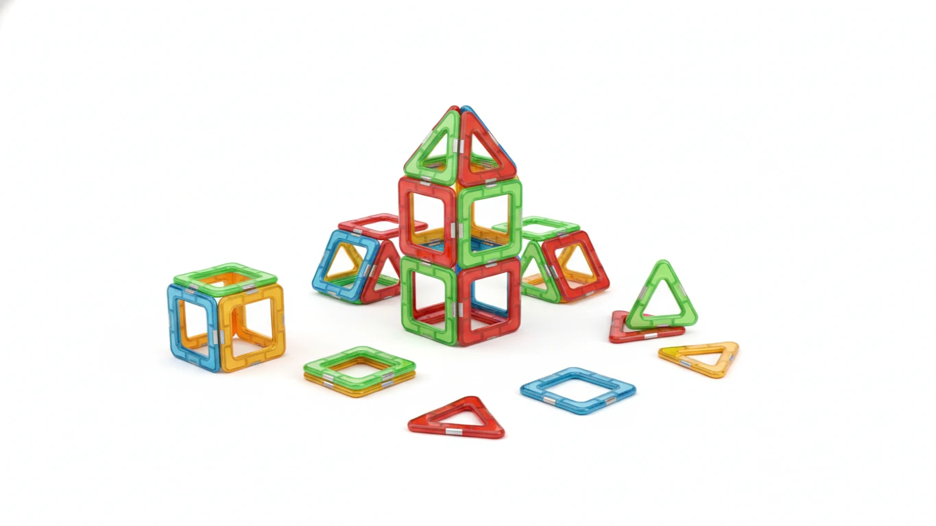 Kit de Blocos de Montar Magnéticos