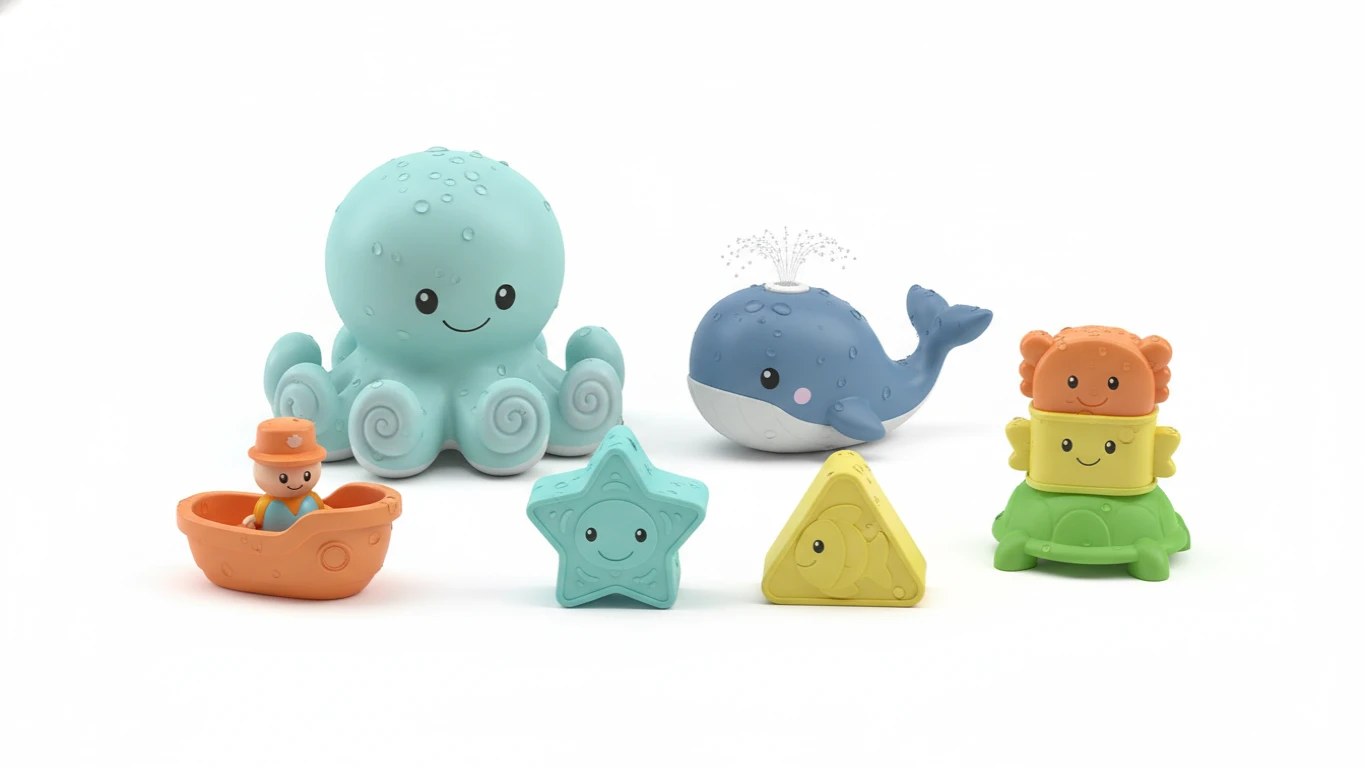 Kit de Brinquedos de Banho Criativos