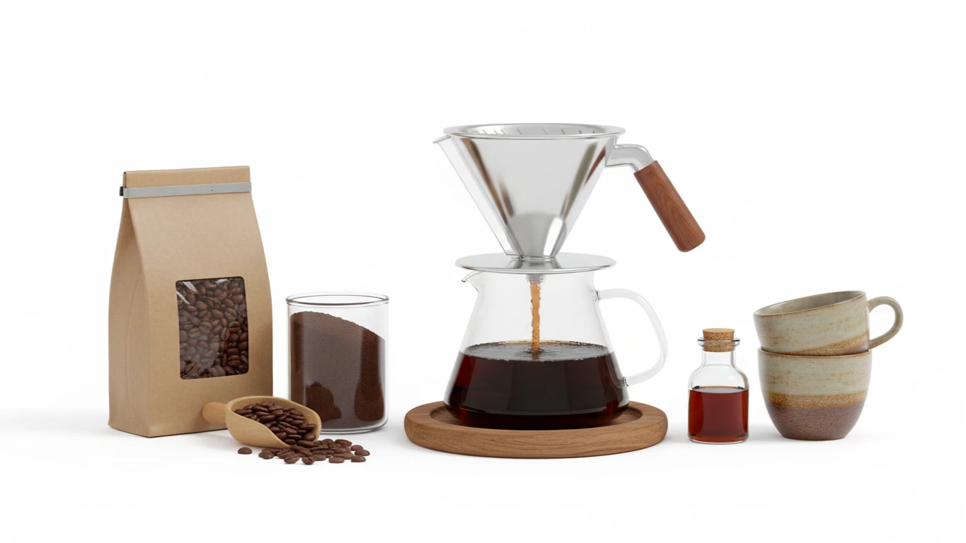 Kit de Café Gourmet e Cafeteira Especial